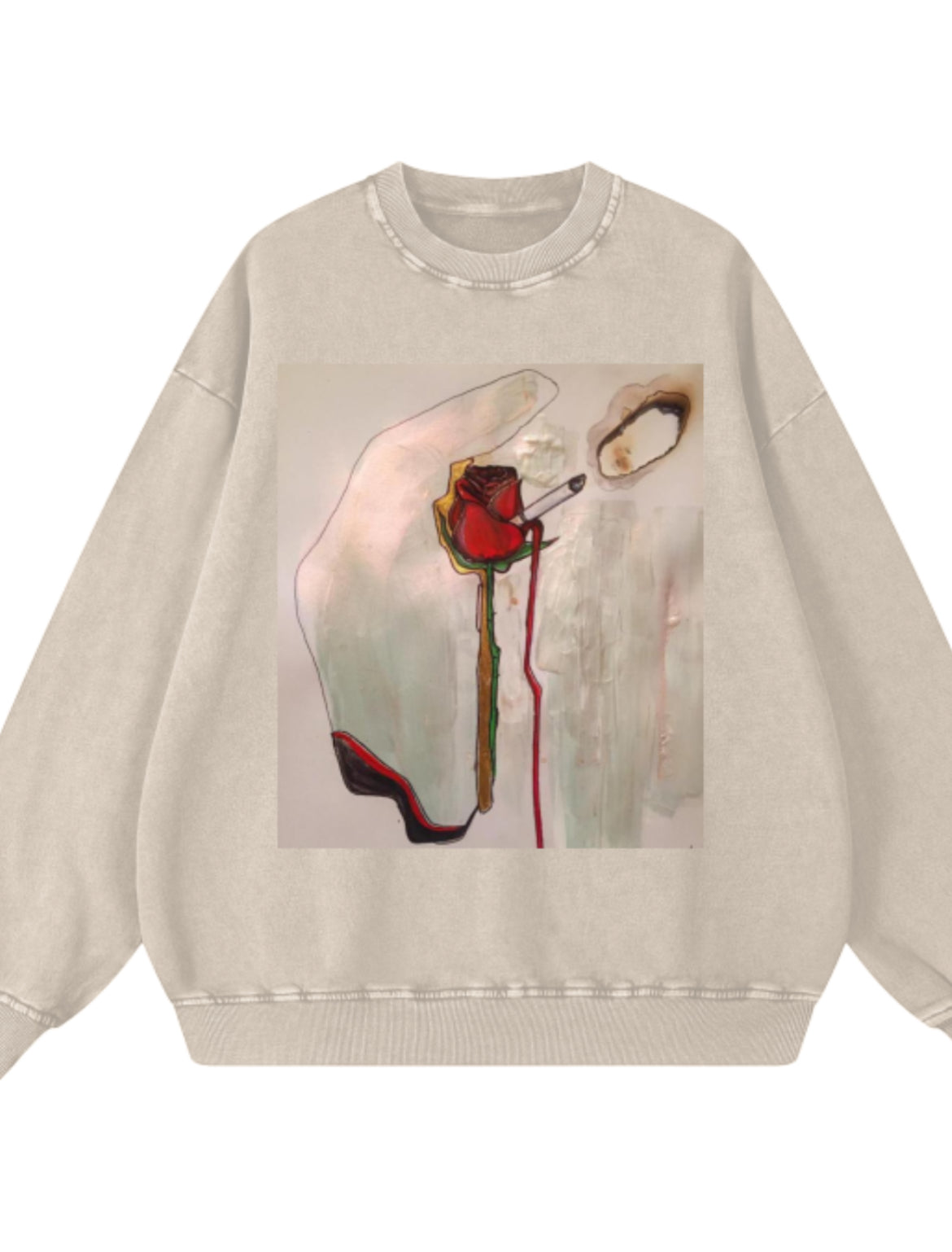 Smoking Rose Sweatshirt